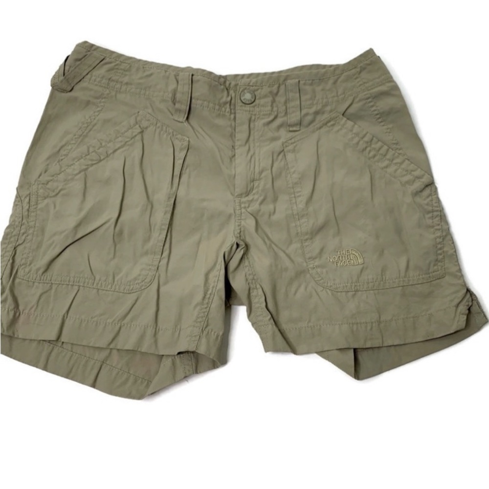 The North Face Women's Tan Brown Hiking Active Outdoor Shorts, Size 8 - Picture 2 of 5